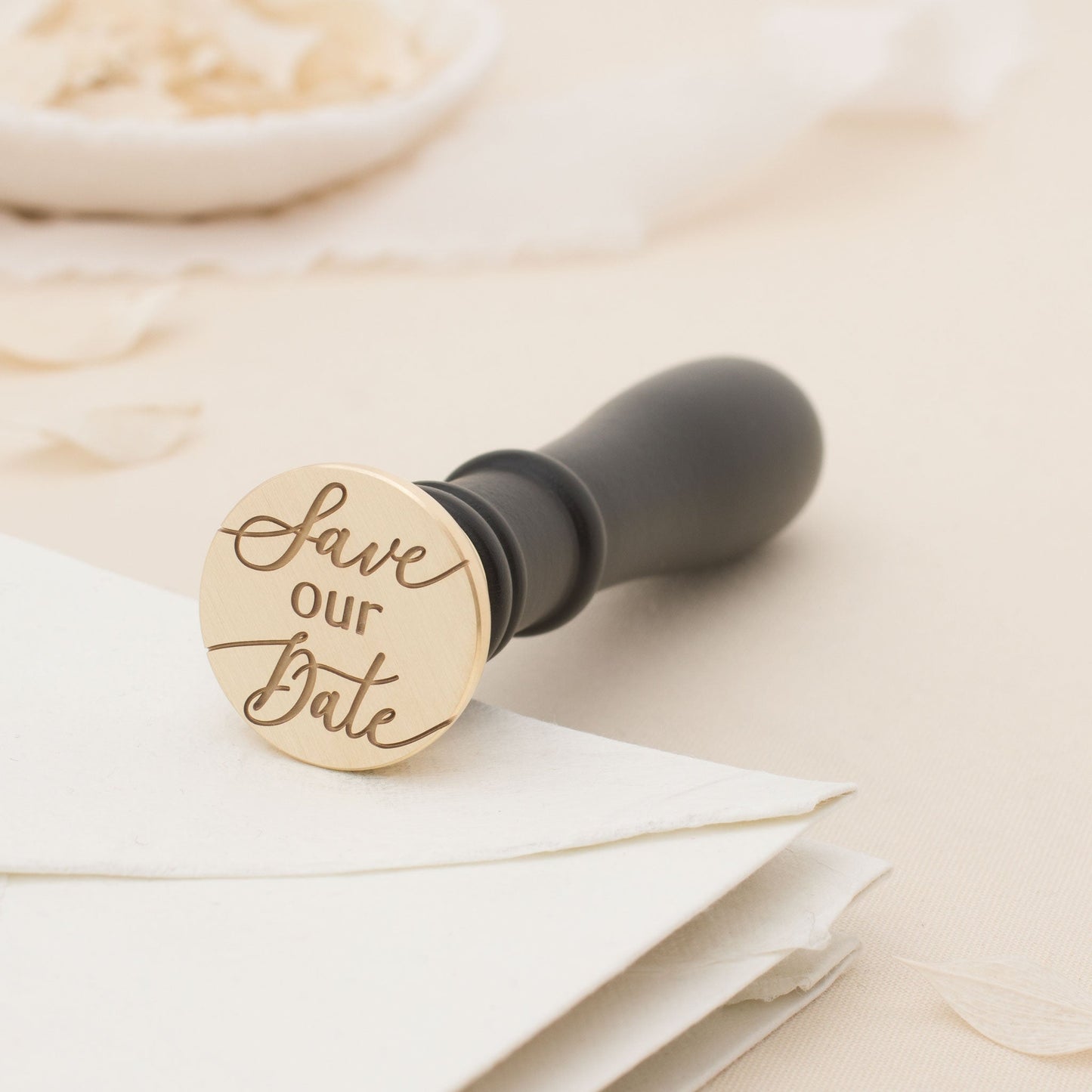 Save Our Date Script Wax Stamp