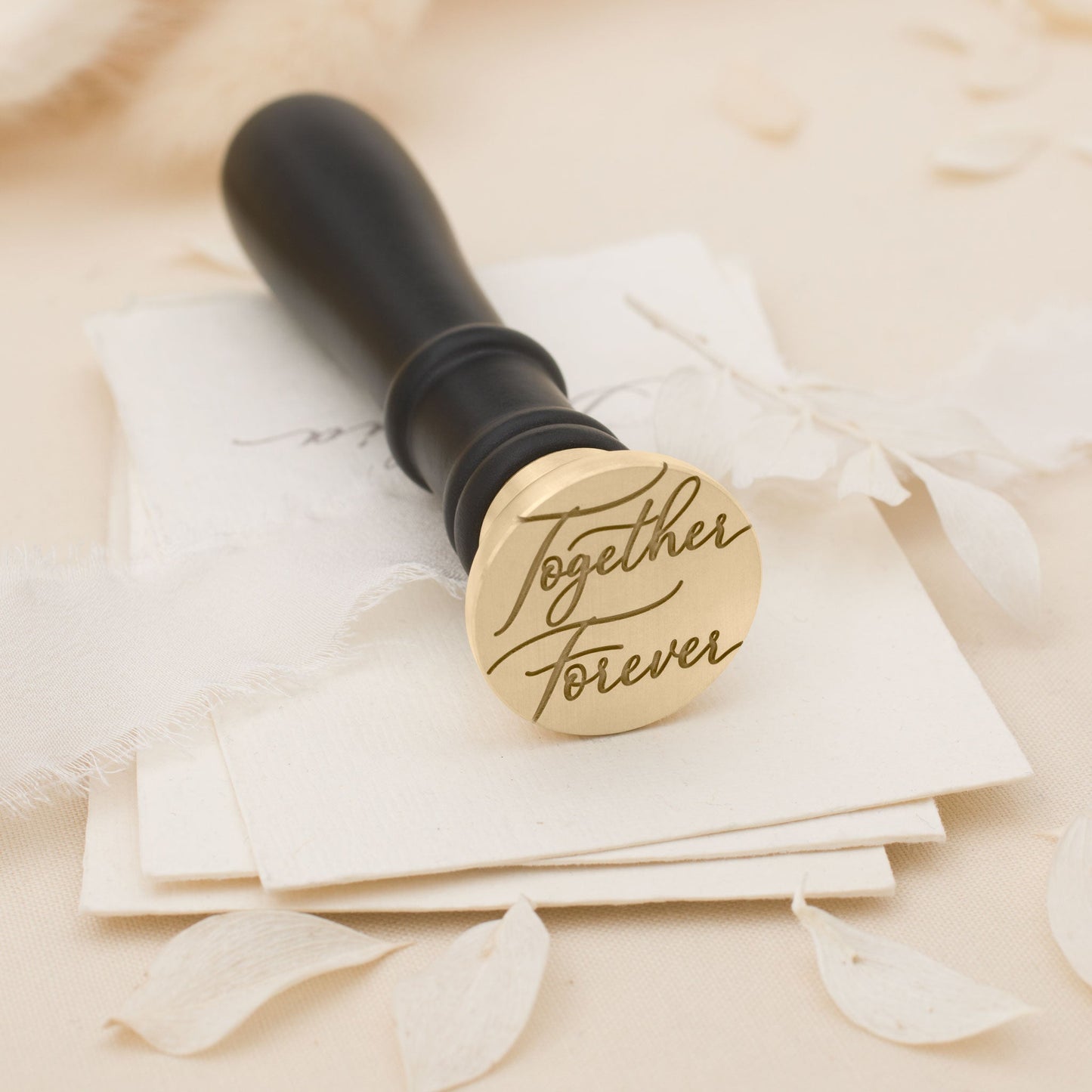 Together Forever Script Wax Stamp