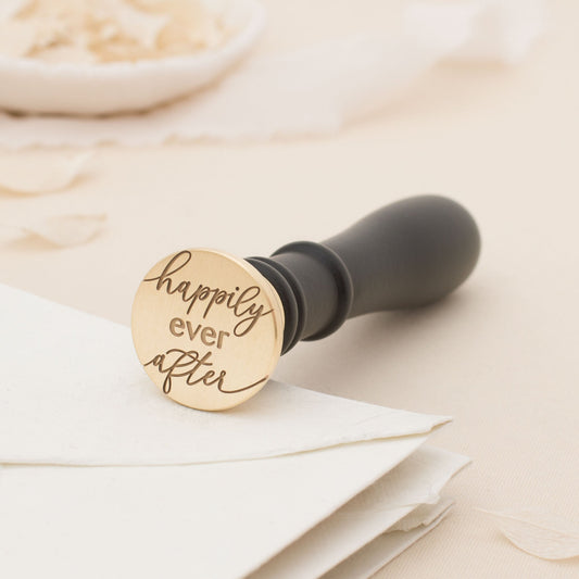 Happily Ever After Script Wax Stamp