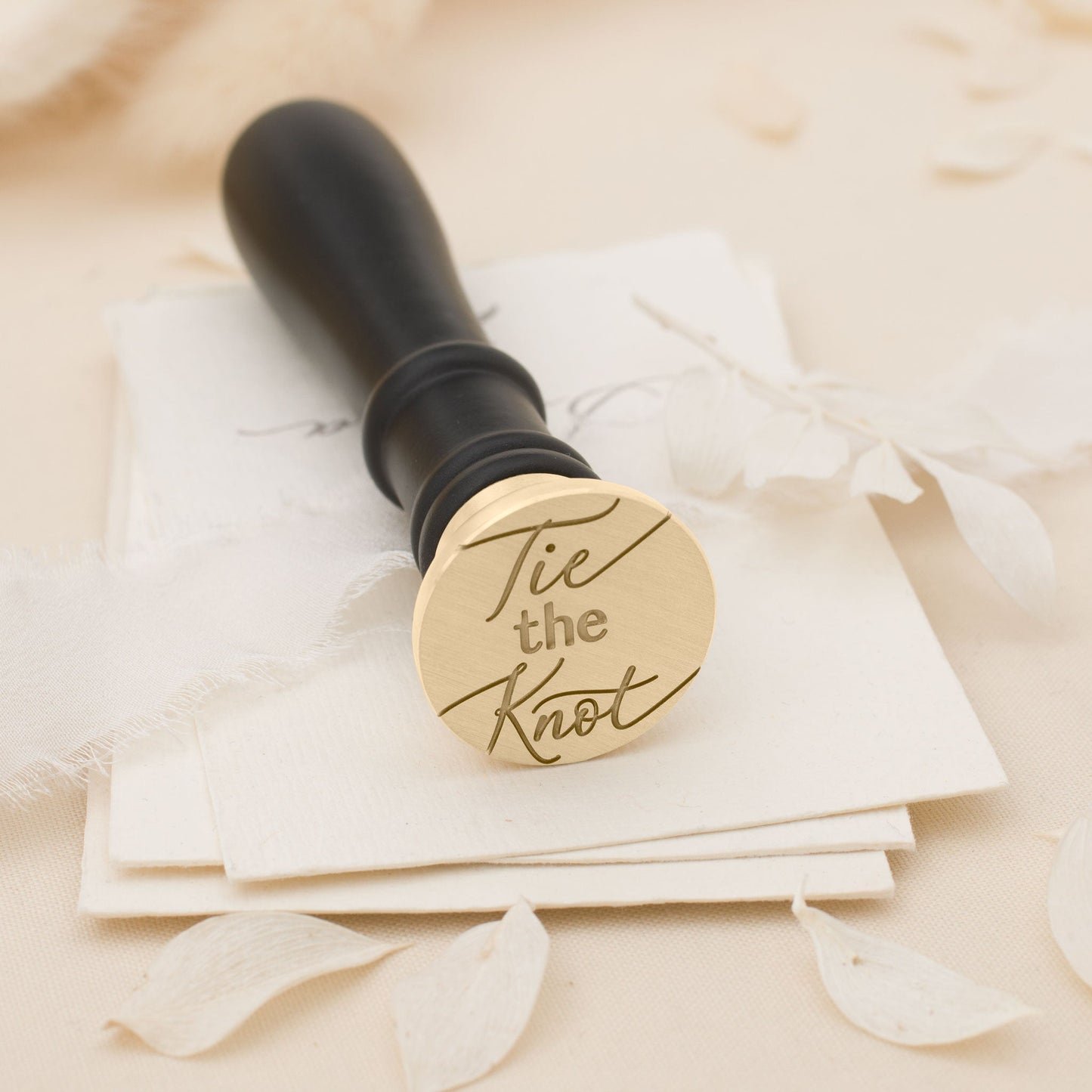 Tie The Knot Script Wax Stamp