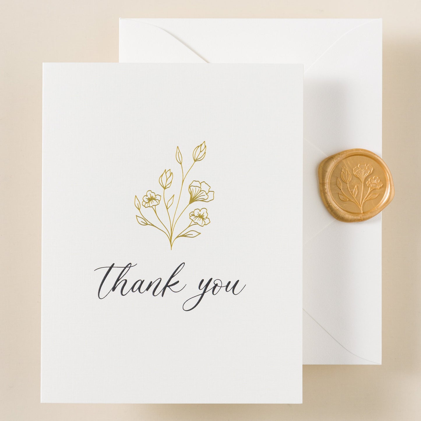 Evelyn Foilpress Thank You Card