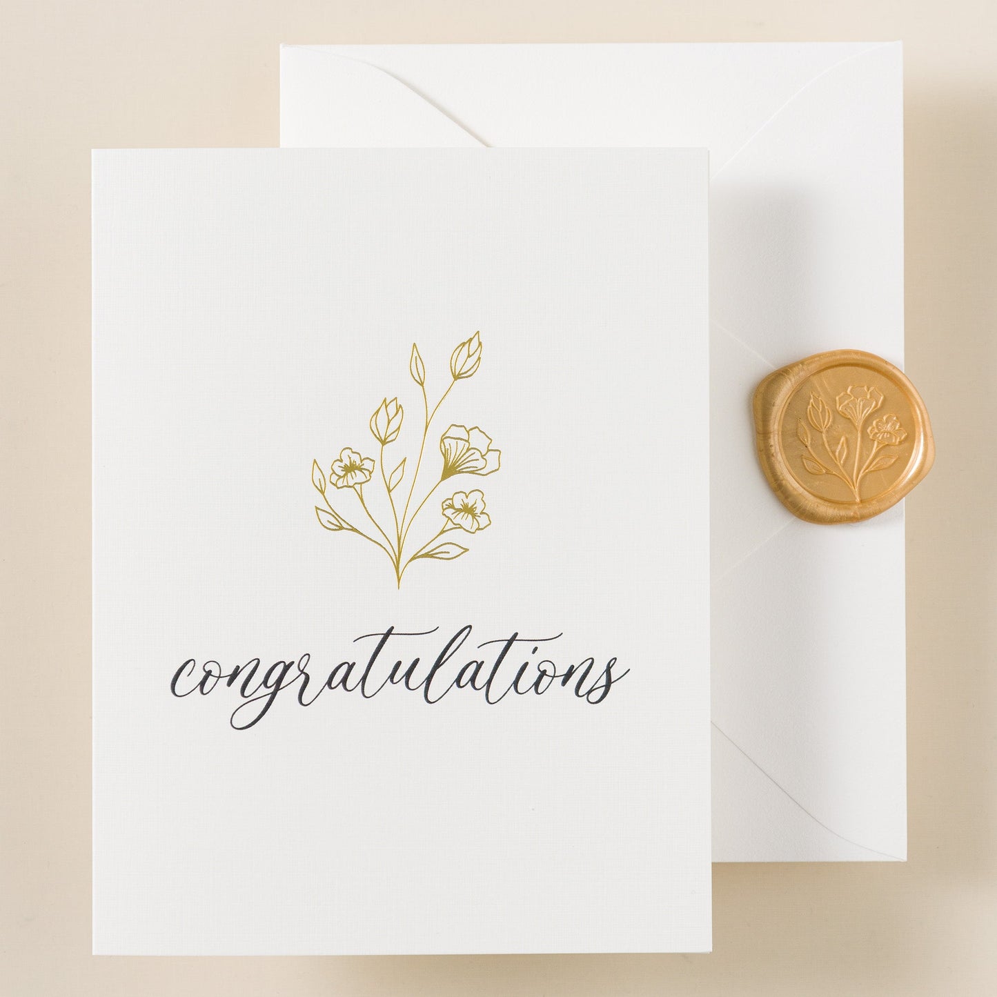 Evelyn Foilpress Congratulations Card