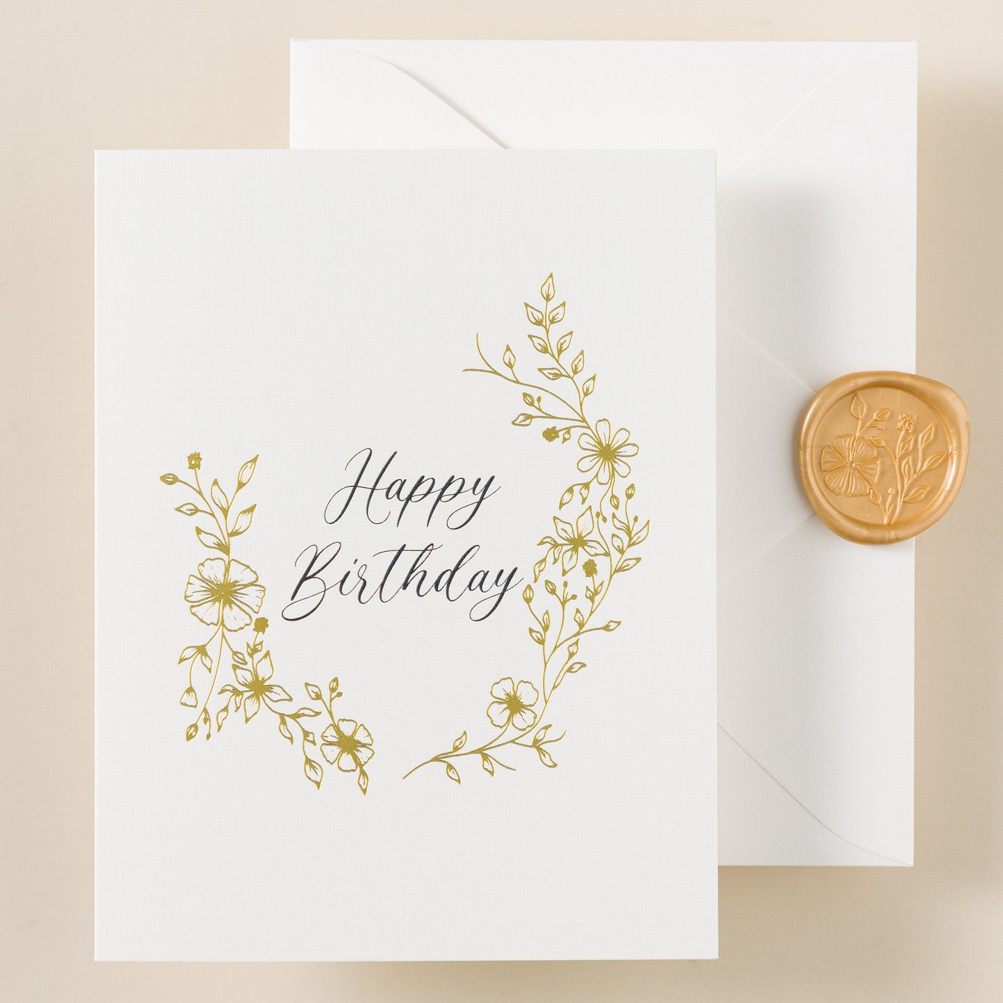 Clementine Foilpress Birthday Card