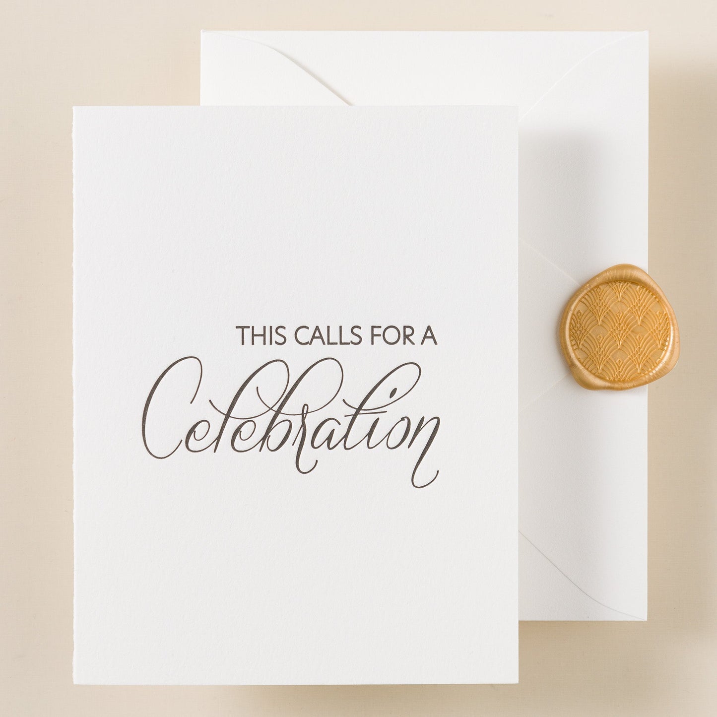 Jasper Letterpress Congratulations Card