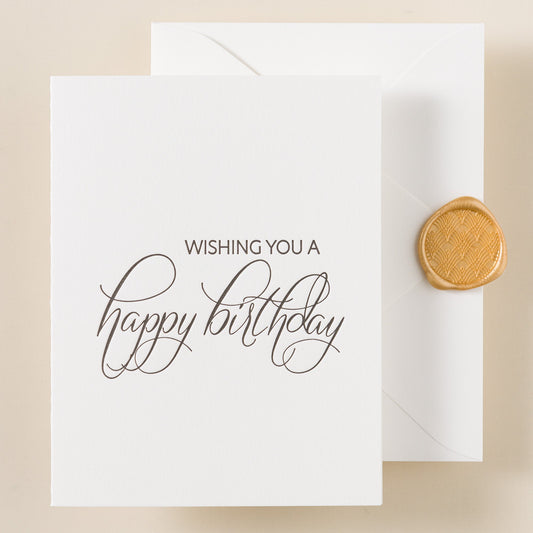 Jasper Letterpress Birthday Card