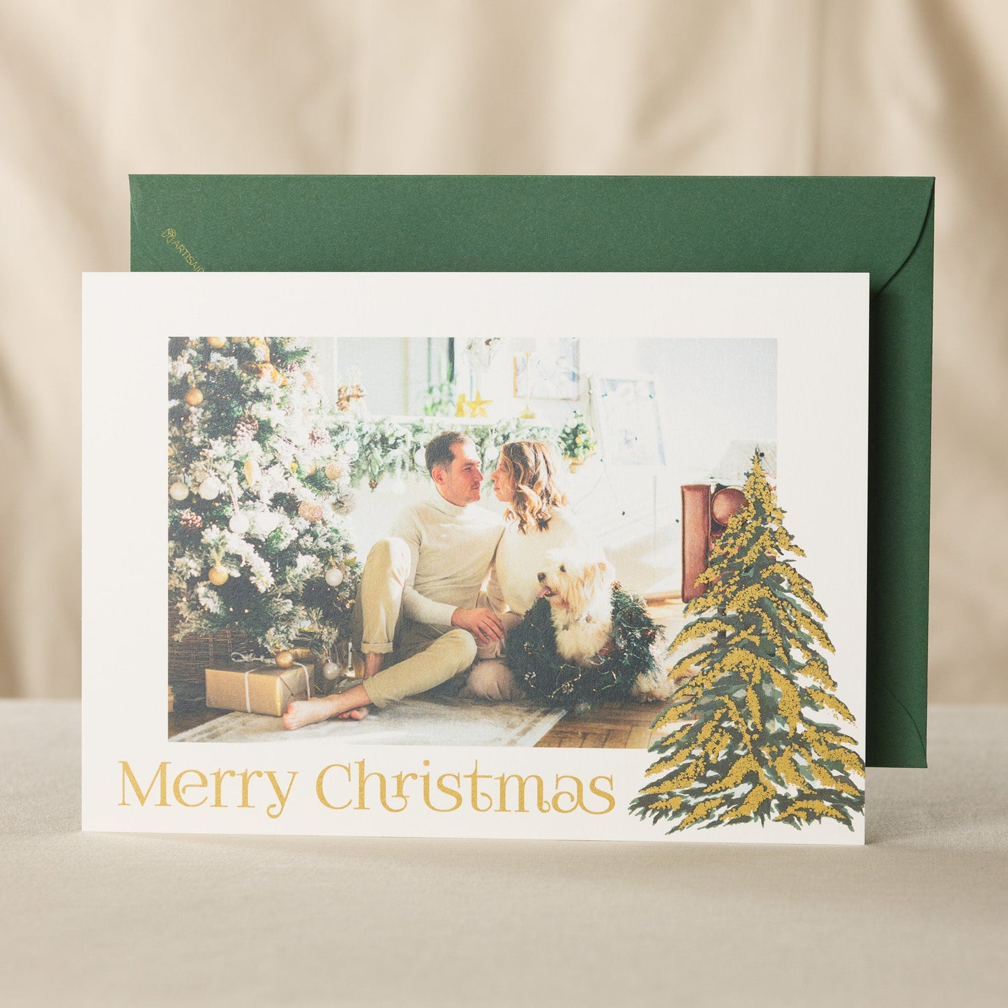 Vintage Christmas Photo Card