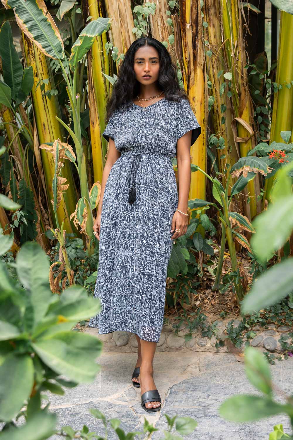 Printed Chiffon Dress