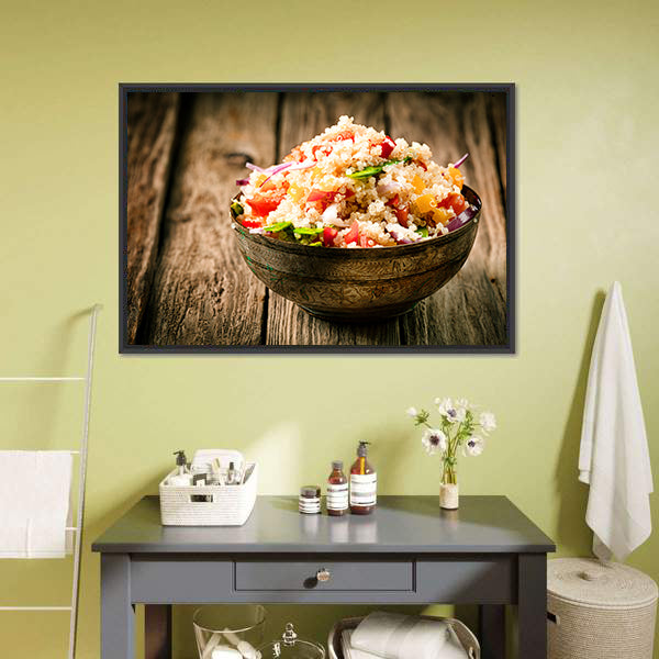 Heaped Rustic Bowl Canvas Wall Art-3 Horizontal-Gallery Wrap-25" x 16"-Tiaracle