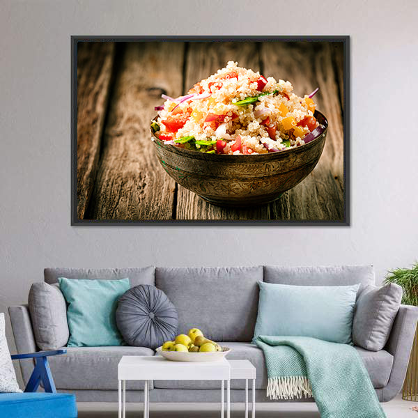 Heaped Rustic Bowl Canvas Wall Art-3 Horizontal-Gallery Wrap-25" x 16"-Tiaracle