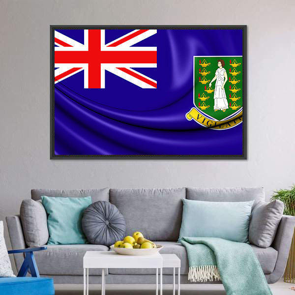 Britische Jungferninseln Flagge Canvas Wall Art Kunst