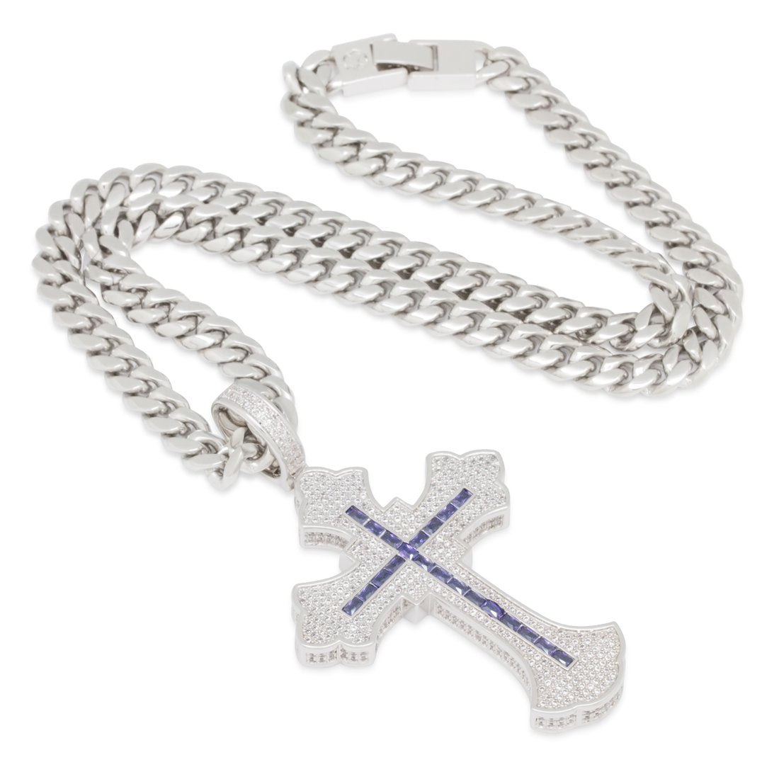 Fleur de Lis Cross Necklace