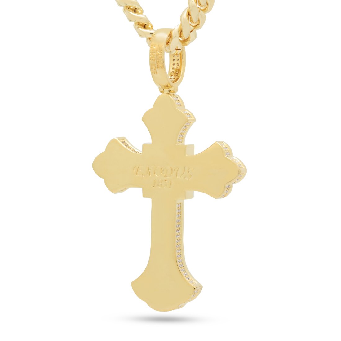 Fleur de Lis Cross Necklace
