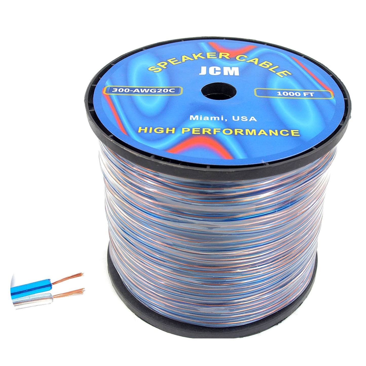 300-AWG20/C 1KFT 20GA 2C Clear Spek Cable