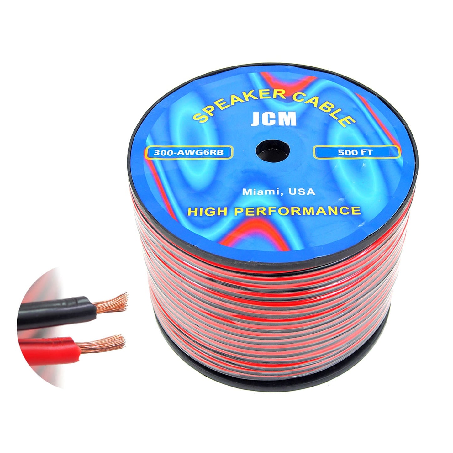 300-AWG6/RB 500FT 6GA 2C R/B Spek-Kabel