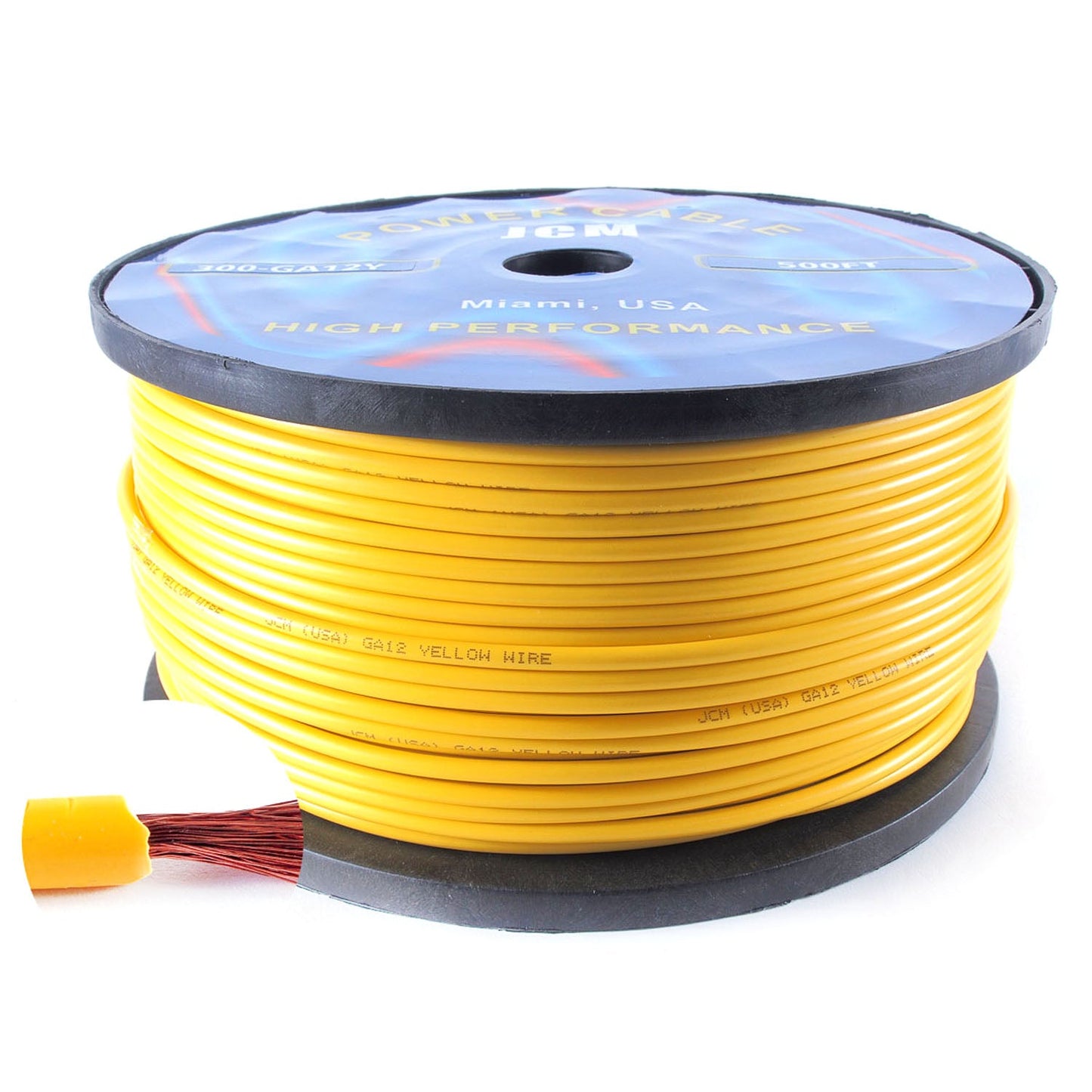 300-GA12/Y500FT 500FT 12GA Yellow Wire