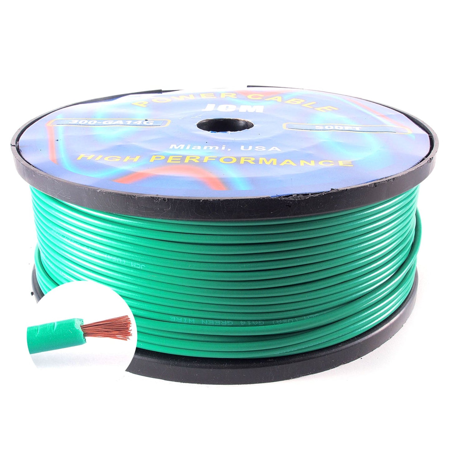 300-GA14/G500FT 500FT 14GA Green Wire