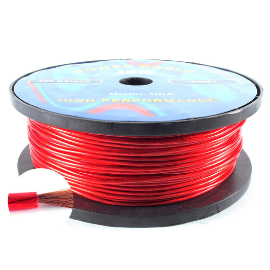 300-GA16/CR500F 500FT 16GA Klares/Rotes Kabel