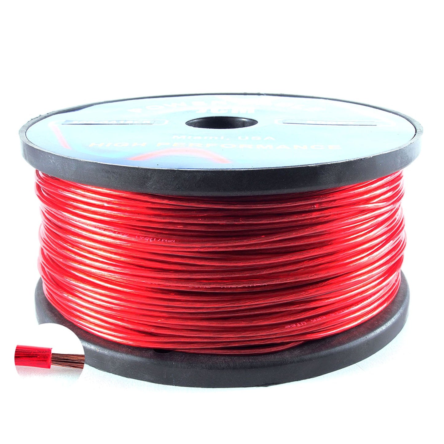 300-GA18/CR500F 500FT 18GA Klares/Rotes Kabel