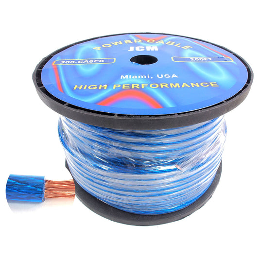 300-GA6/CB200FT 200FT 6GA Klar/Blau Kabel