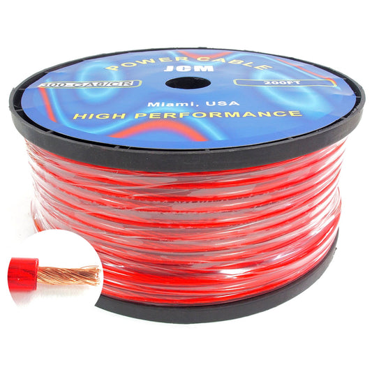 300-GA8/CR200FT 200FT 8GA Klares/Rotes Kabel