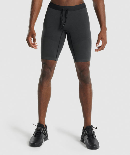 Gymshark 315 1/2 enge Shorts - Holzkohle