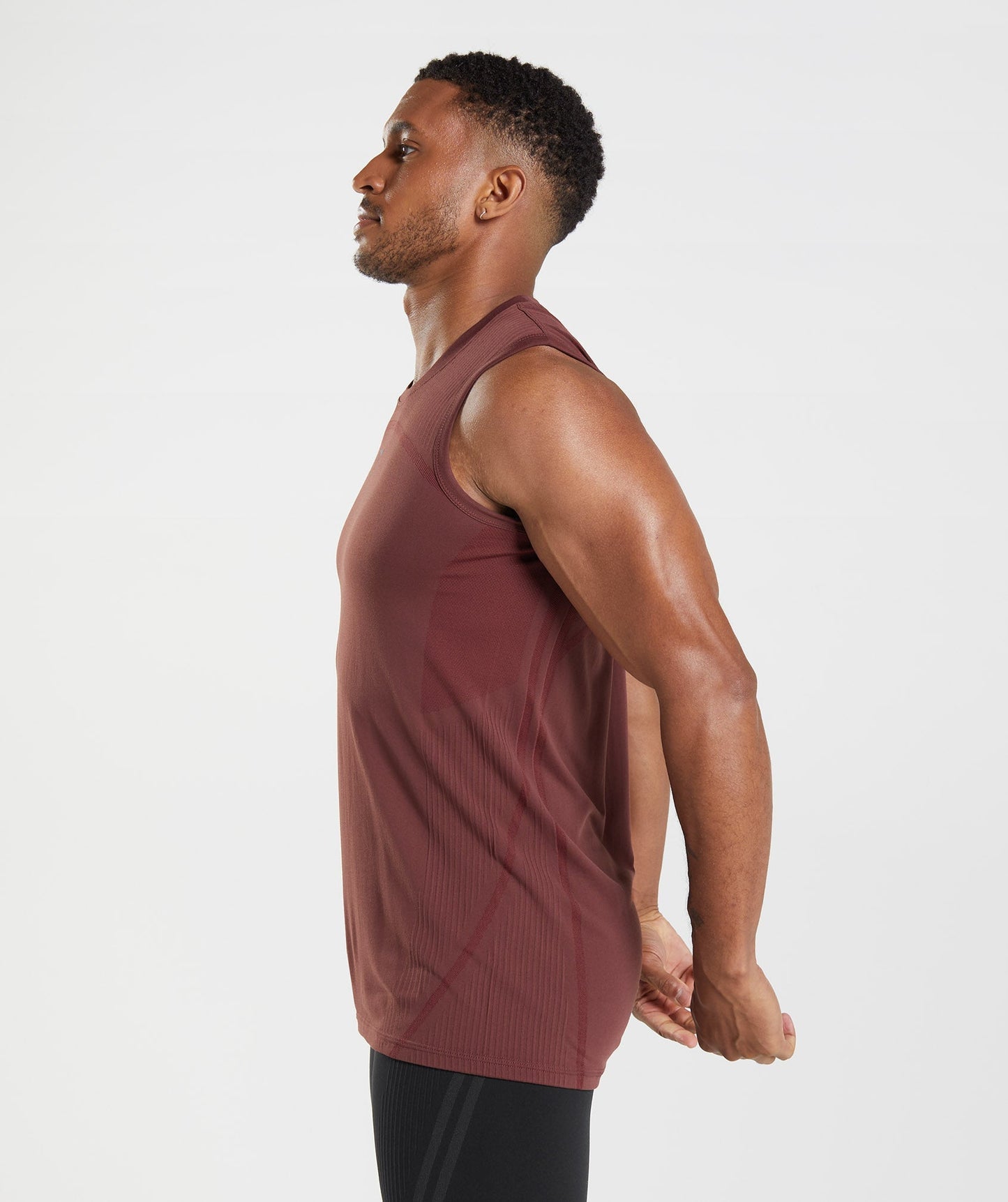 Gymshark 315 Seamless Tank - Cherry Brown