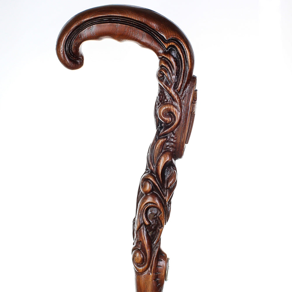 Pilgrims cane - Christian Cross Artisan Intricate Handcarved Cane