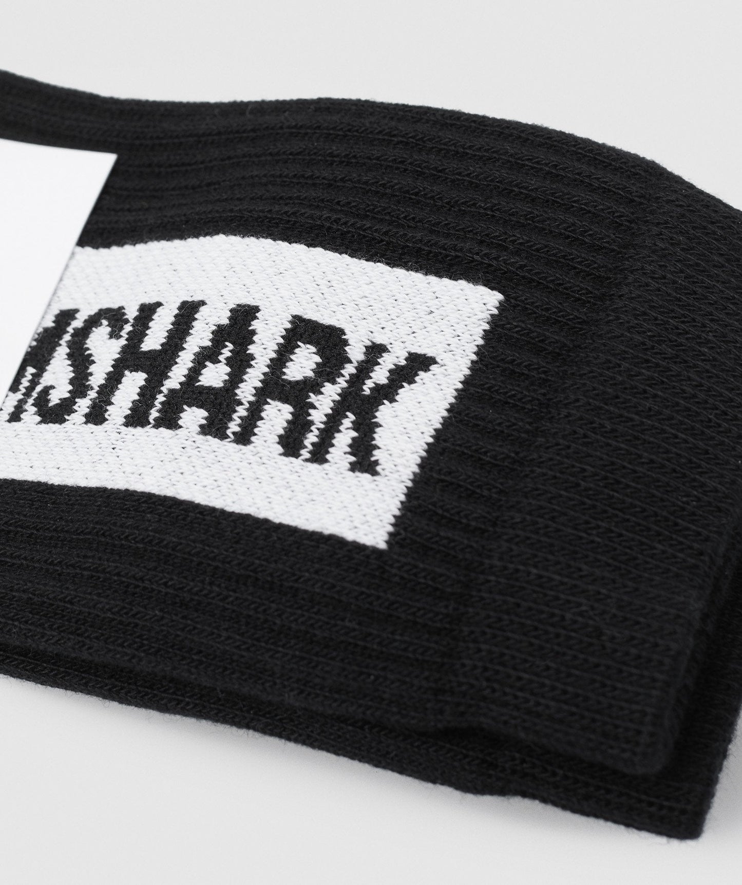 Gymshark Premium Logo Crew Socks (1pk) - Black