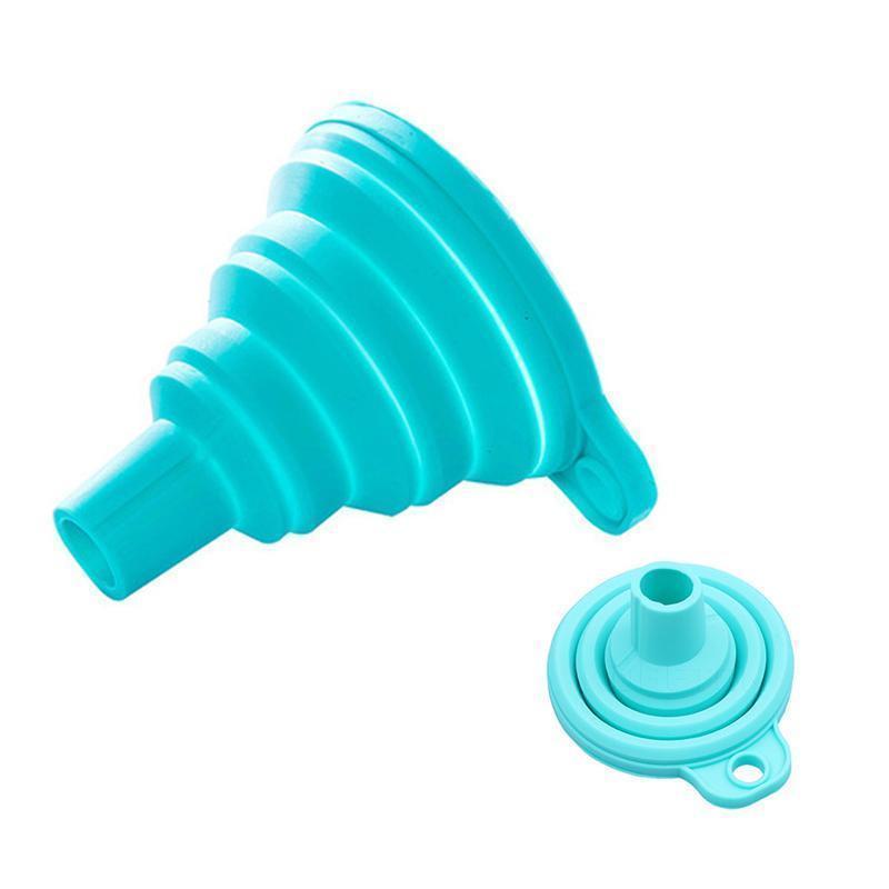 Silicone Gel Foldable Funnel Hopper(2 PCS)