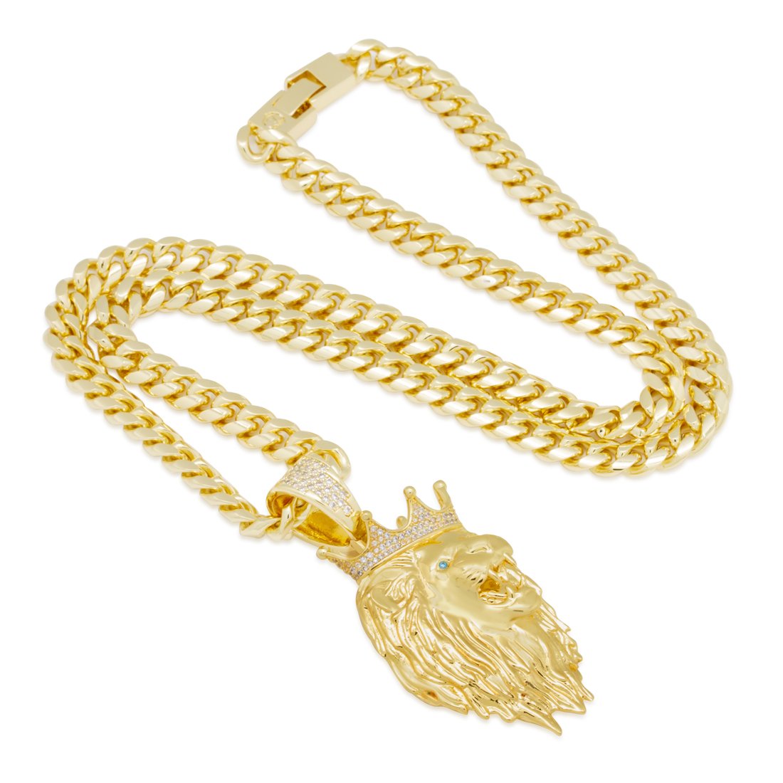 3D Boss Roaring Lion Necklace