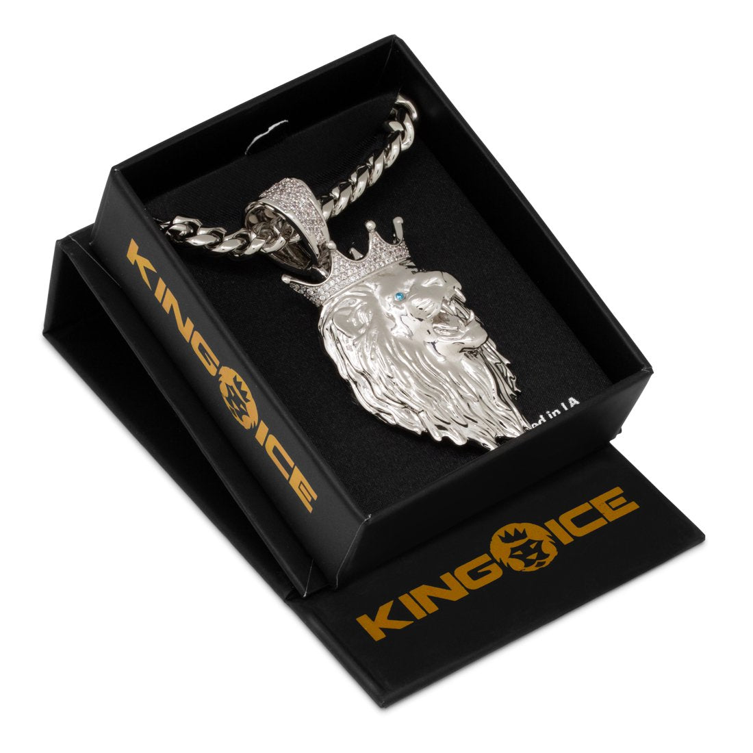 3D Boss Roaring Lion Necklace