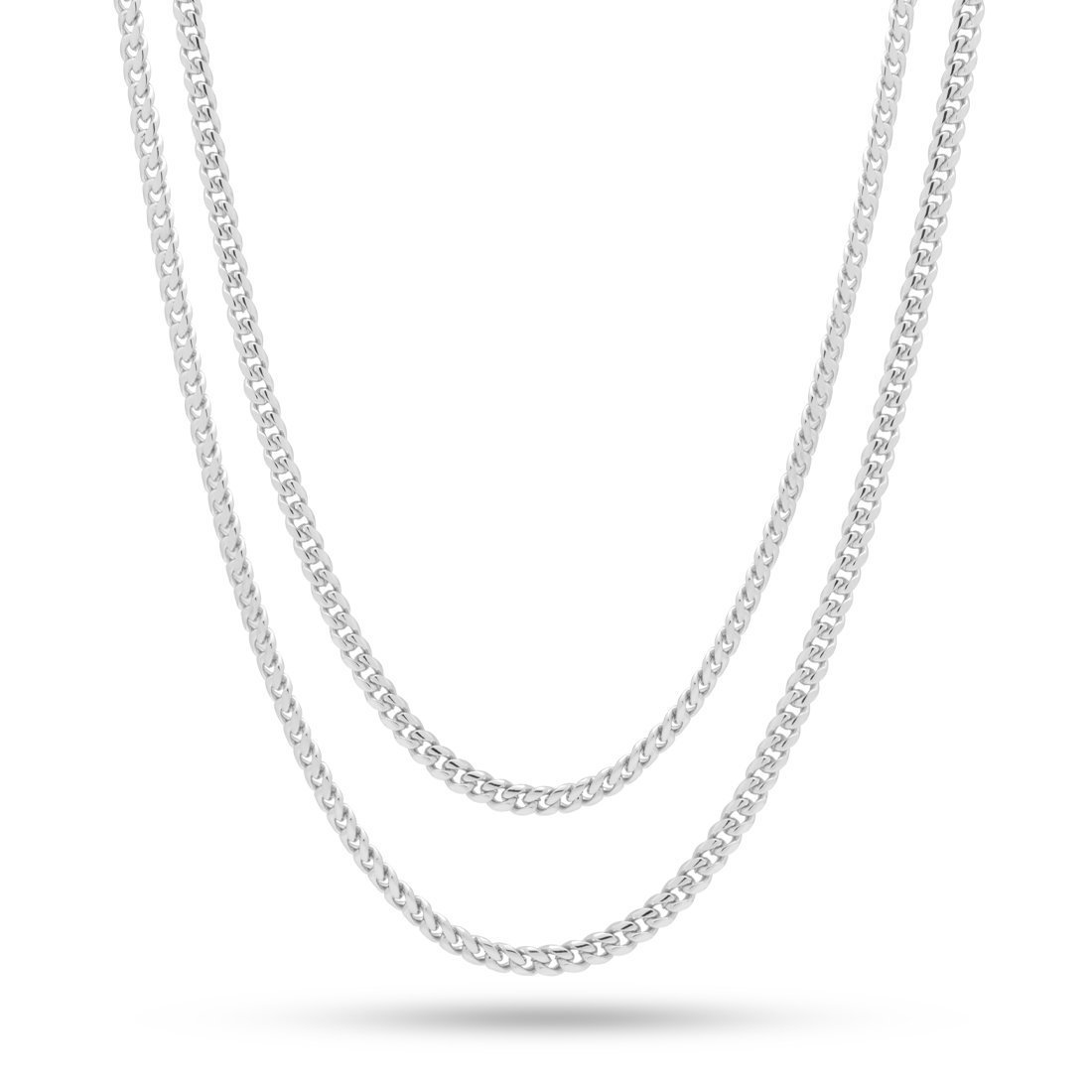 3mm Miami Cuban Link Chain Choker Set