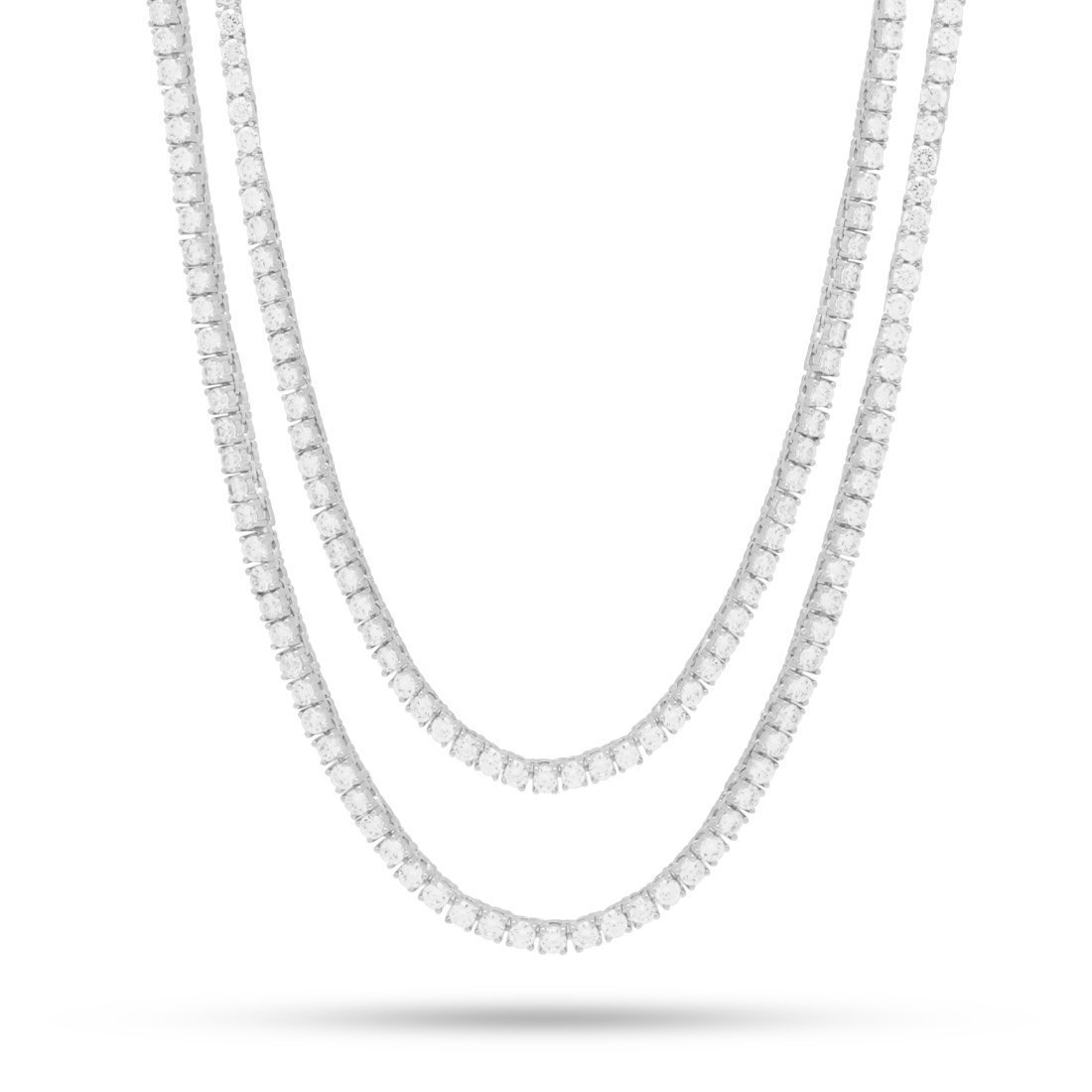 3 mm Tennisketten-Halsband-Set