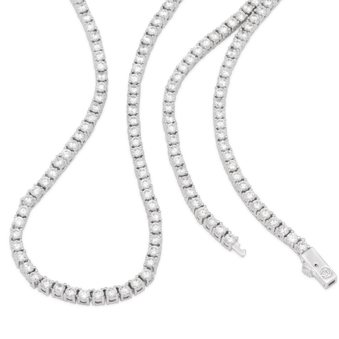 3 mm Tennisketten-Halsband-Set