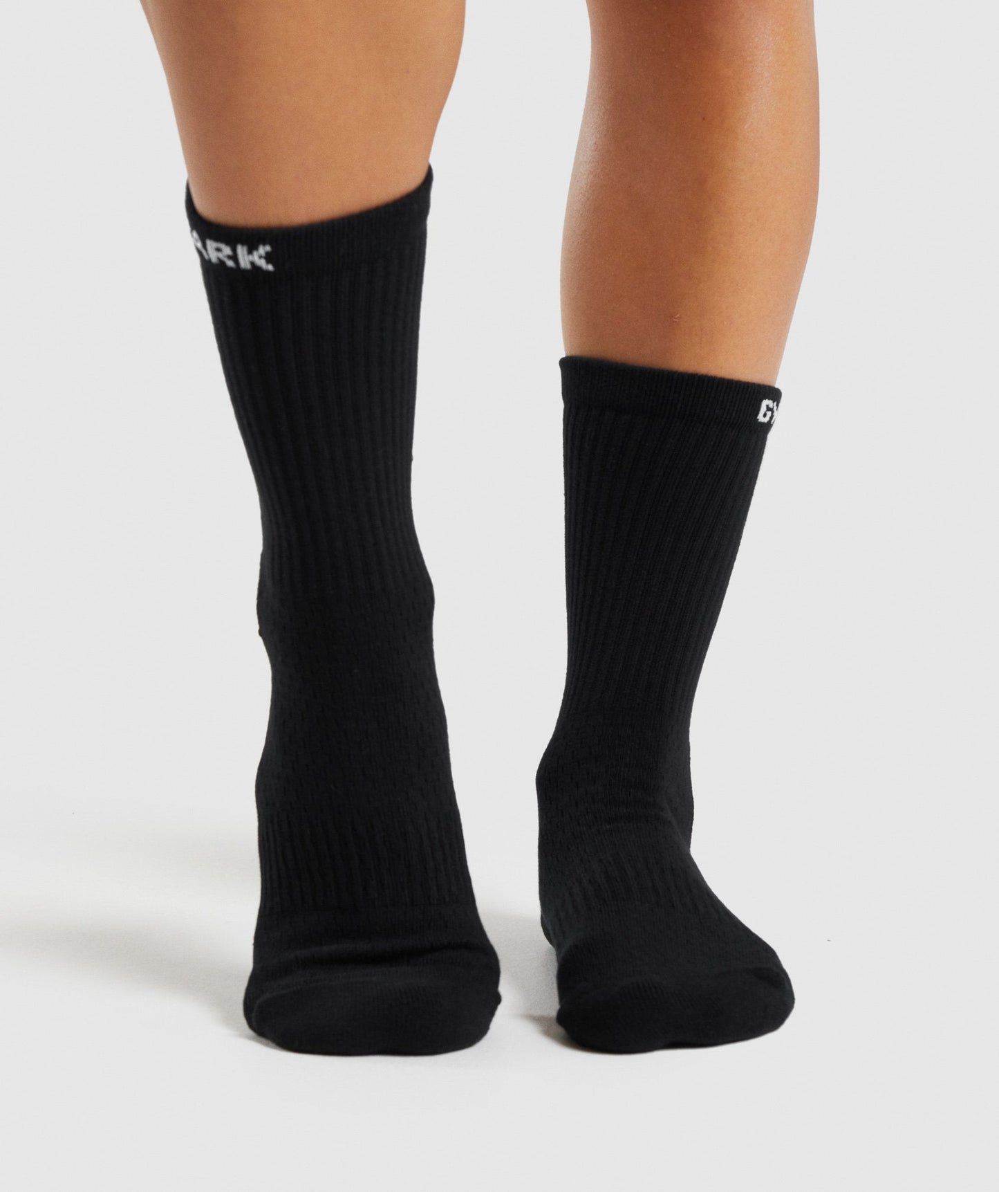 Gymshark Premium Logo Crew Socken 1pk - Schwarz