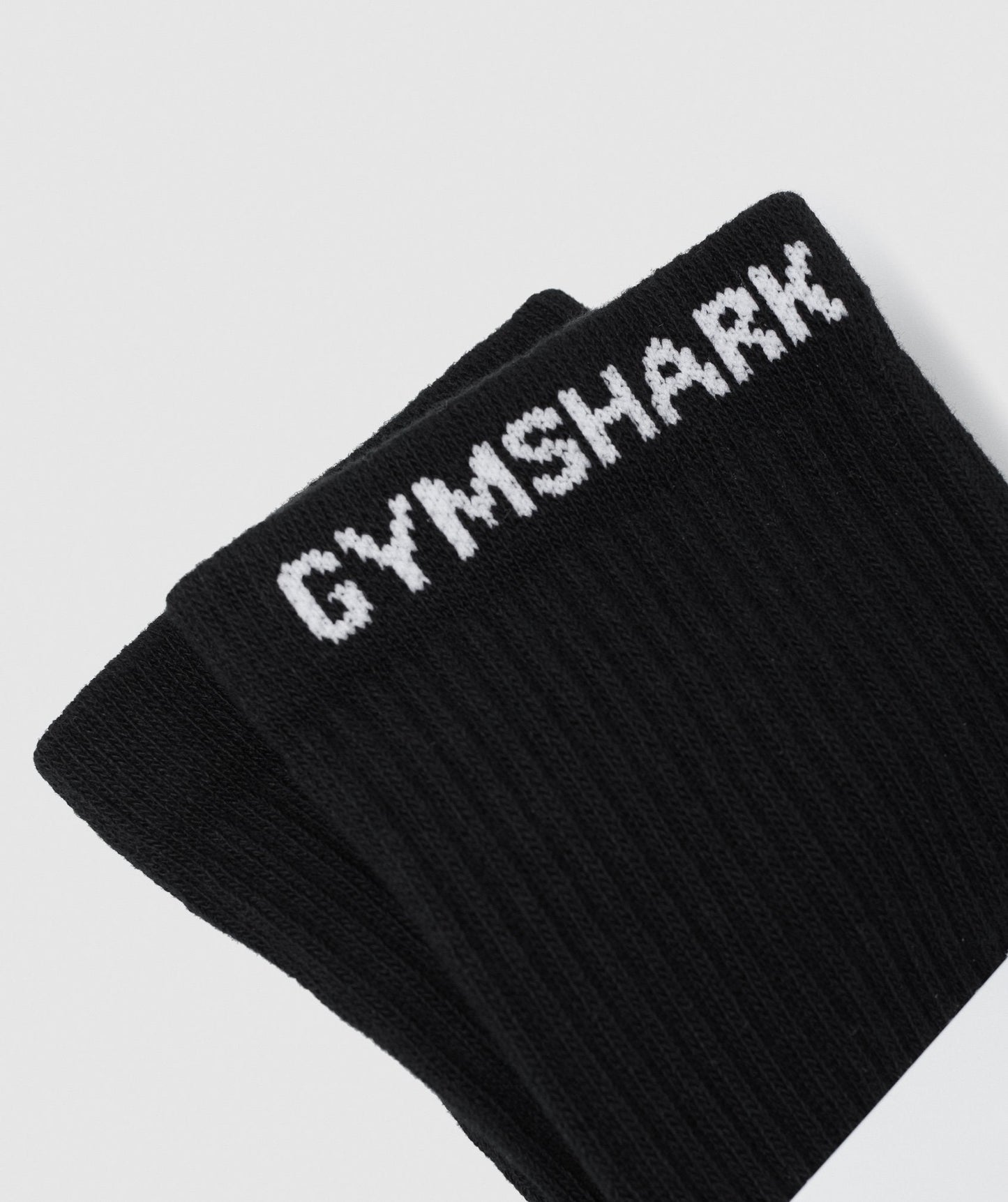 Gymshark Premium Logo Crew Socken 1pk - Schwarz