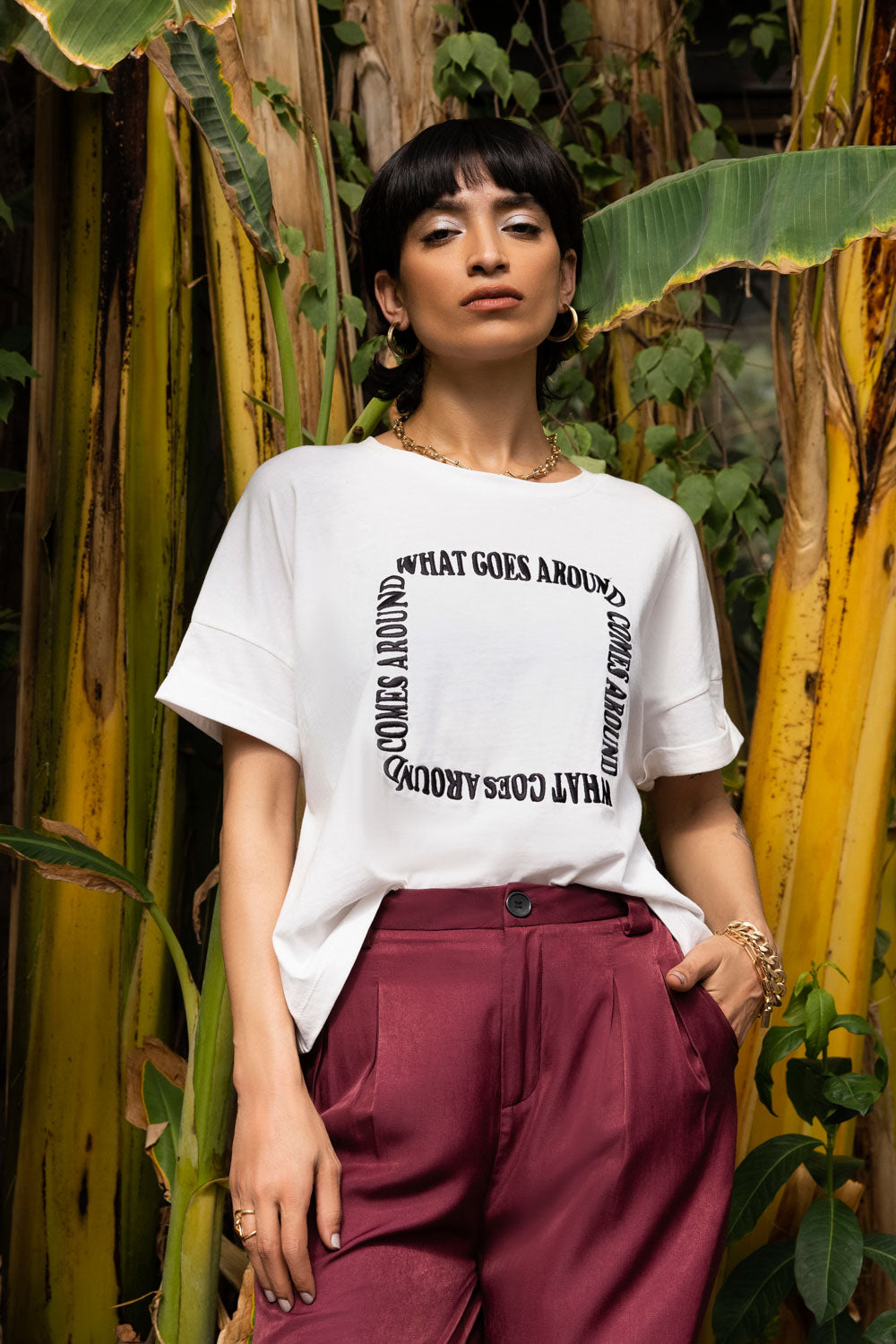 Oversized Embroidered T-Shirt