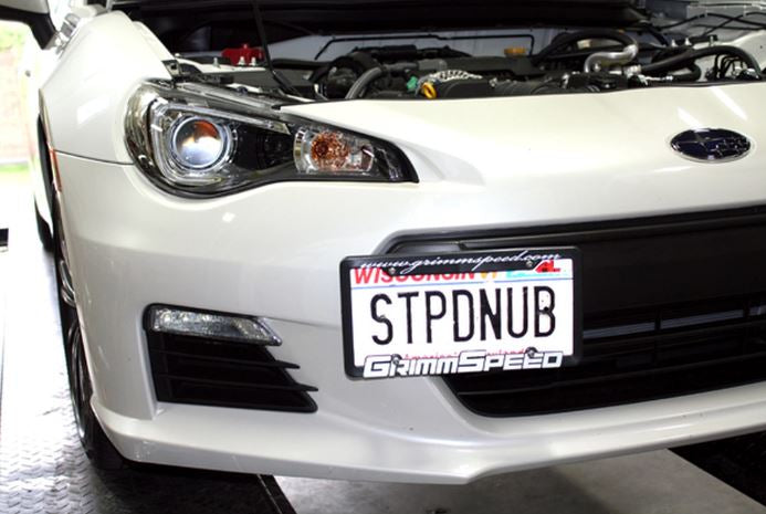 GrimmSpeed 10+ Subaru Legacy/Outback / 13+ Subaru BRZ/13+ Scion FR-S License Plate Relocation Kit (grm094029)