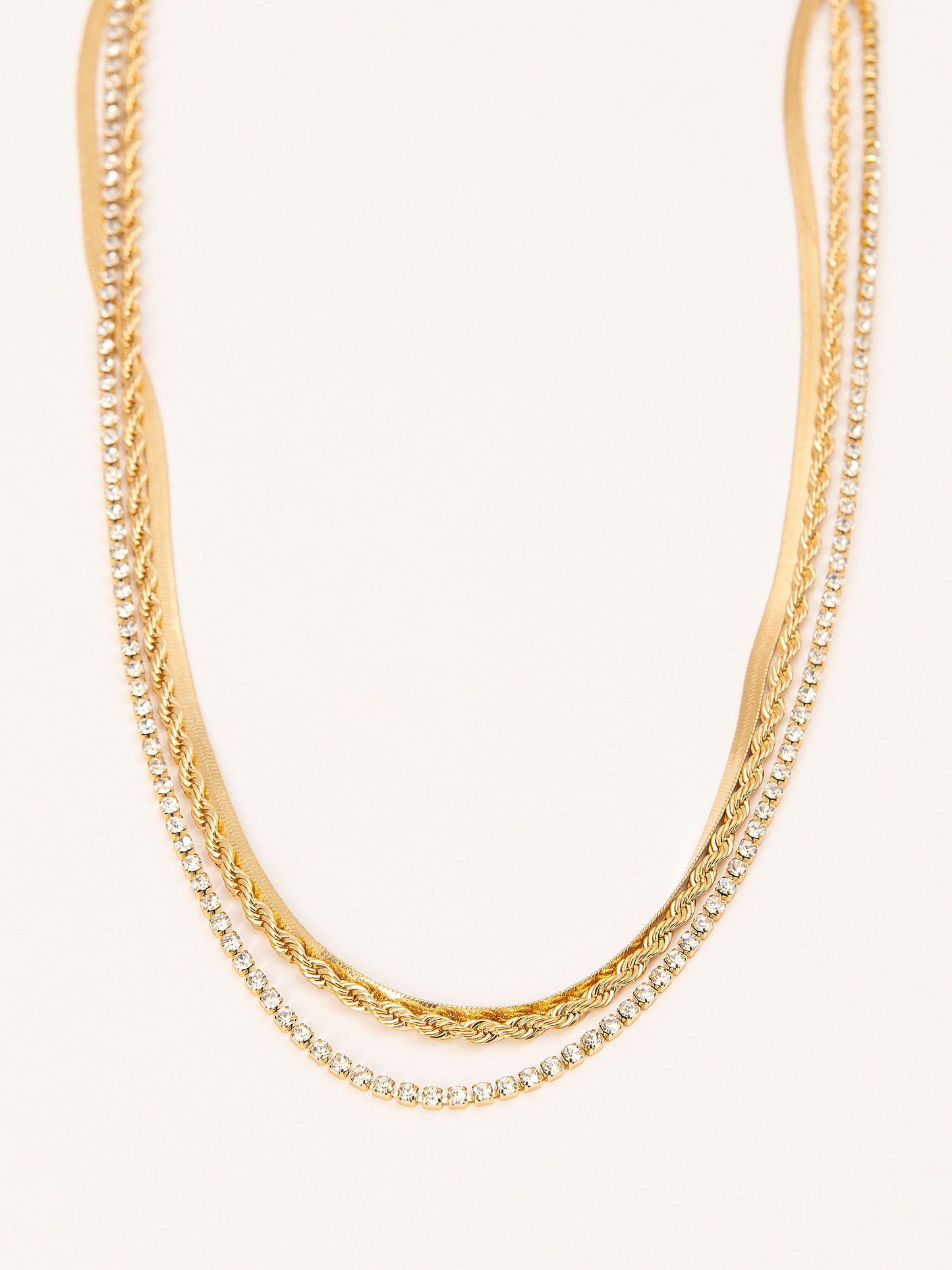 Gleaming Layered Necklace