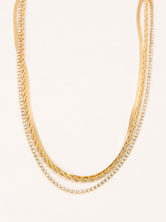 Gleaming Layered Necklace