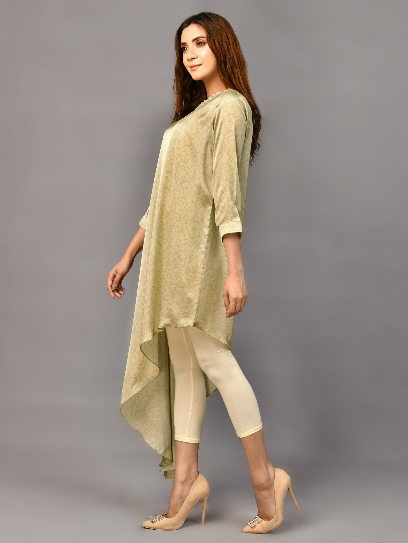 Embellished Silk Shirt