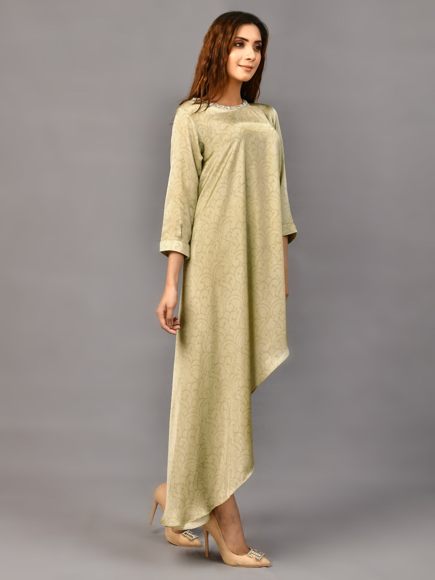 Embellished Silk Shirt