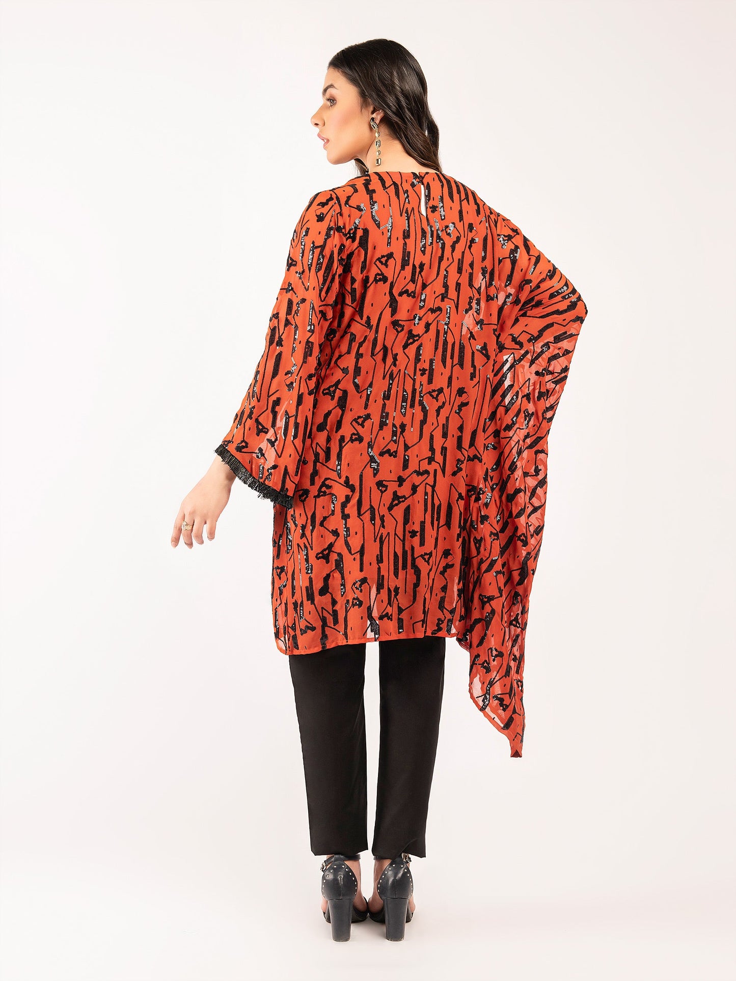 Embroidered Chiffon Shirt