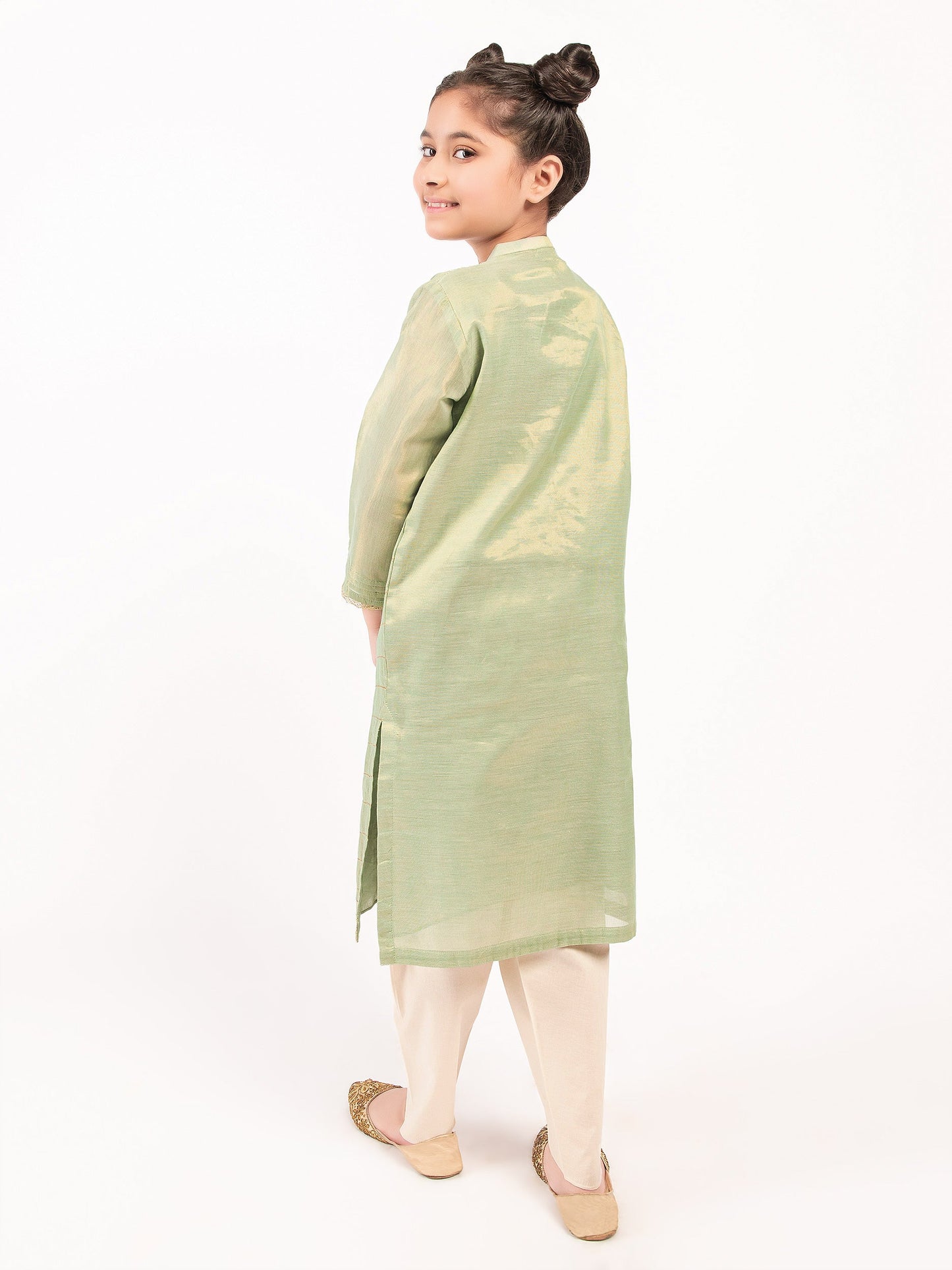 Embroidered Lawn Shimmer Shirt