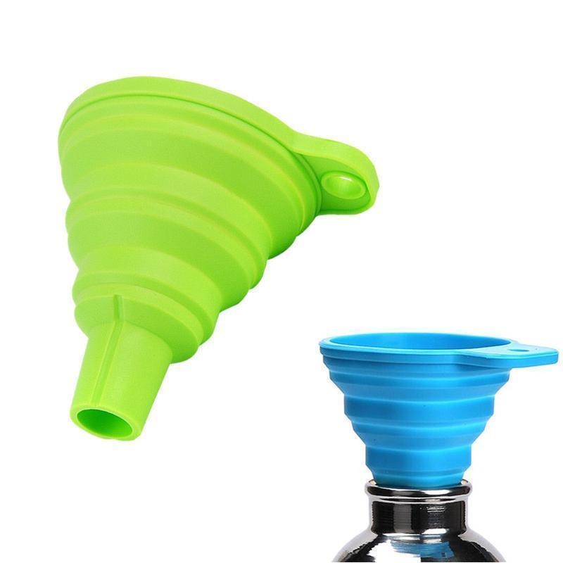 Silicone Gel Foldable Funnel Hopper(2 PCS)