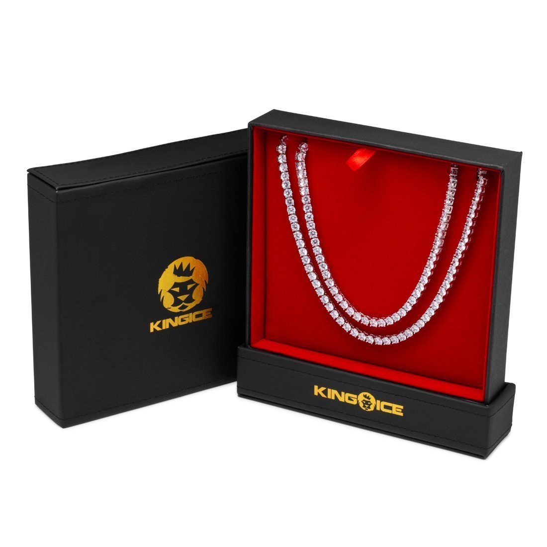 5 mm Tennisketten-Halsband-Set