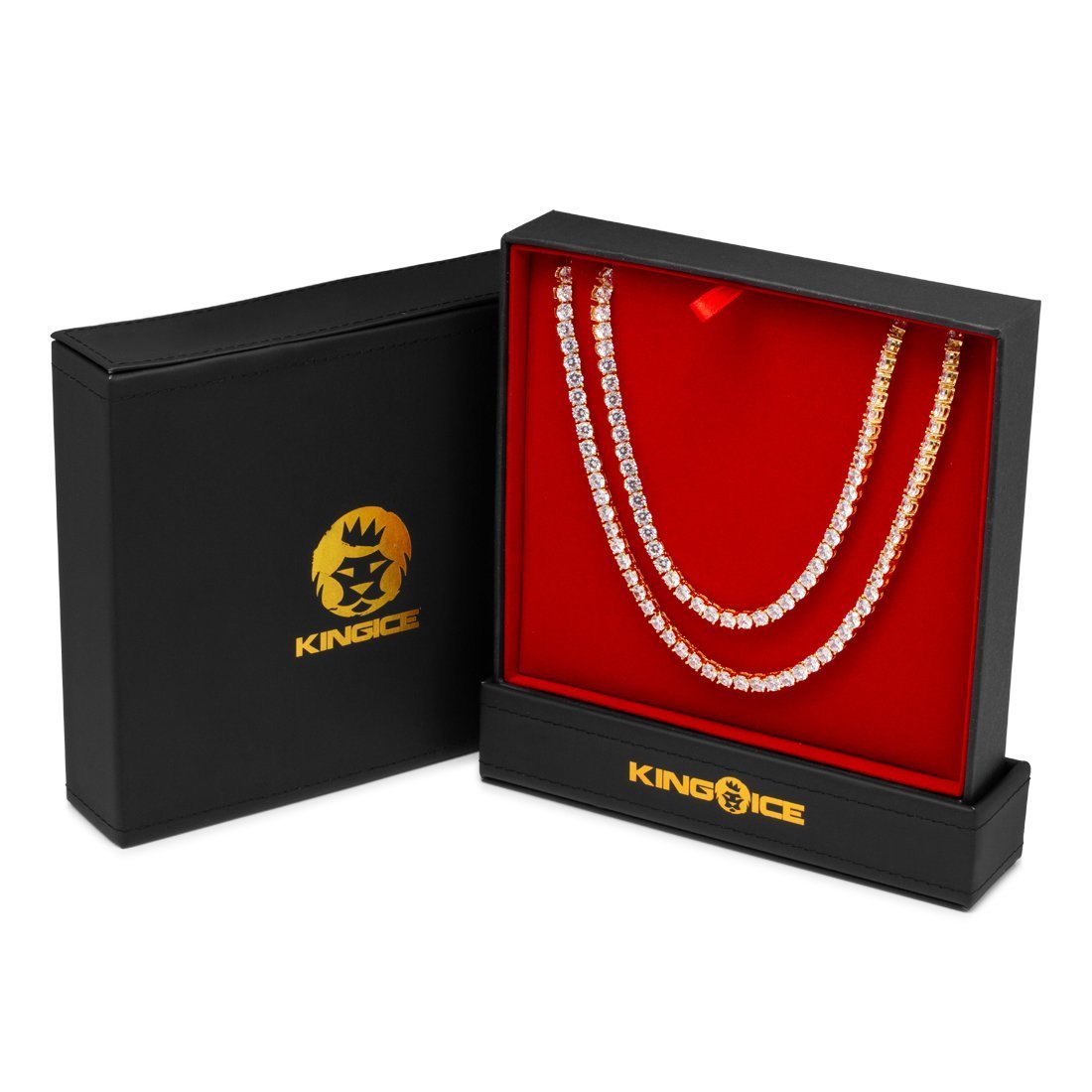 5 mm Tennisketten-Halsband-Set