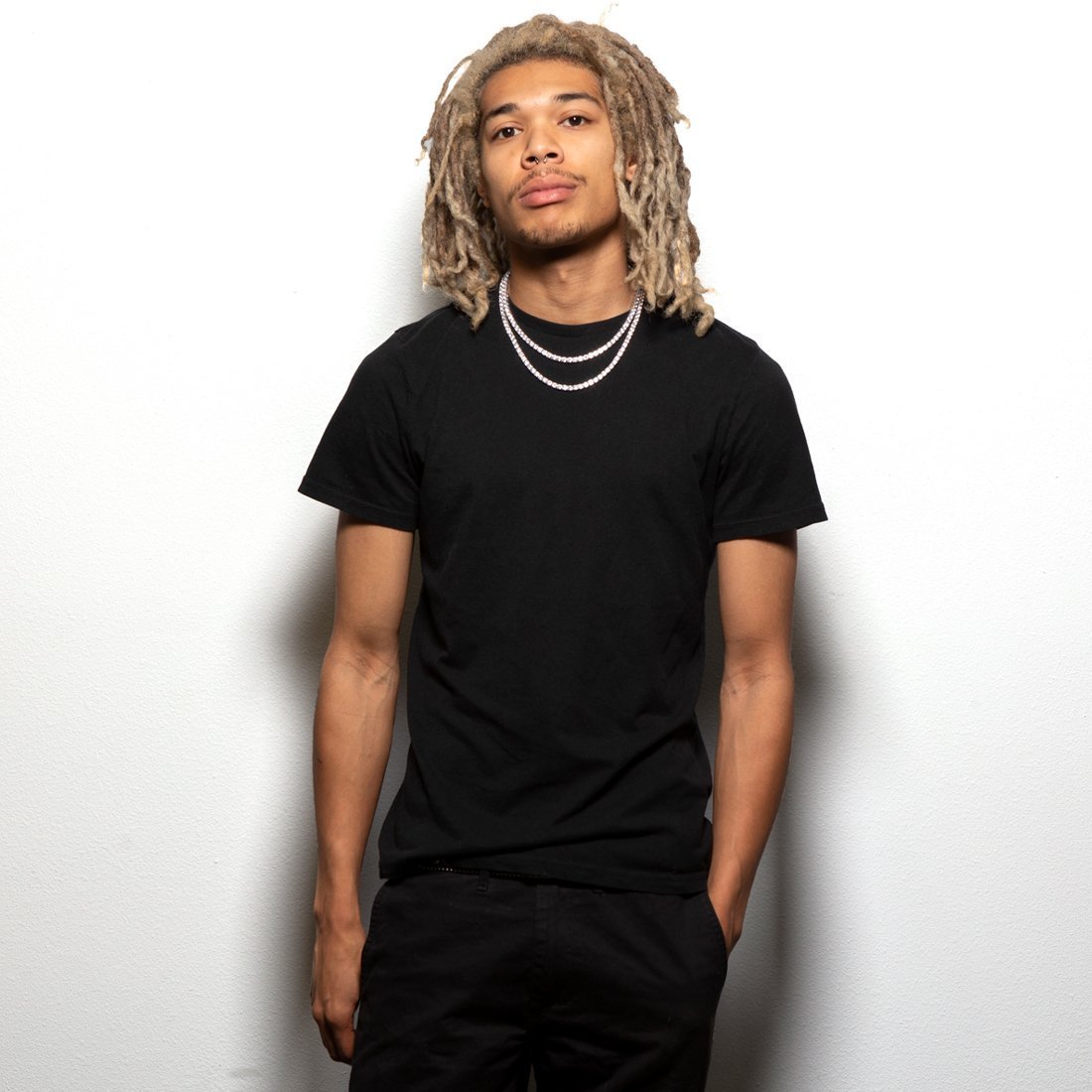 5 mm Tennisketten-Halsband-Set