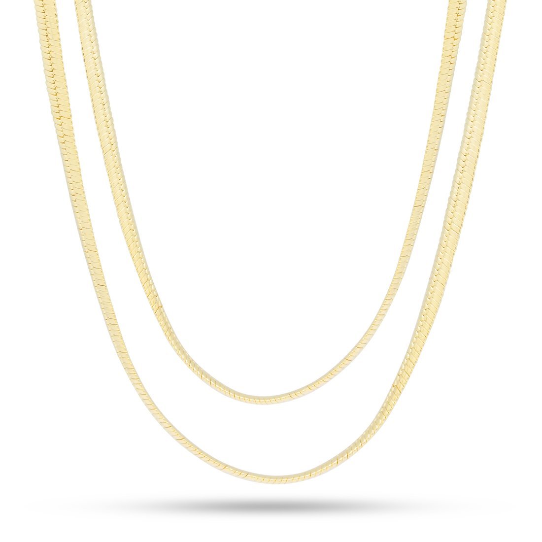5mm Thick Herringbone Chain Choker Set