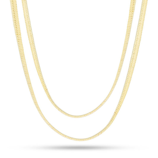 5mm Thick Herringbone Chain Choker Set